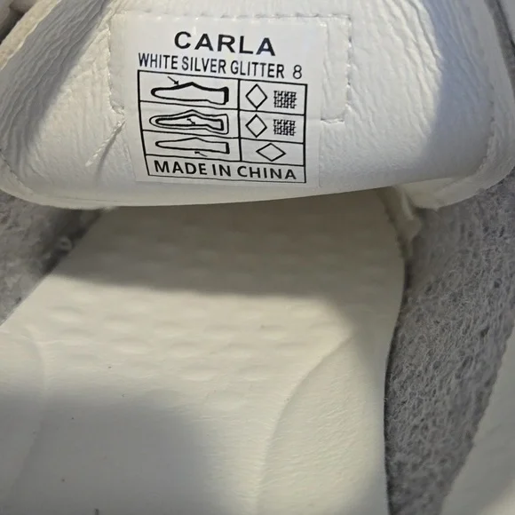 Vintage Havana White and Silver Sneakers - Picture 8 of 10